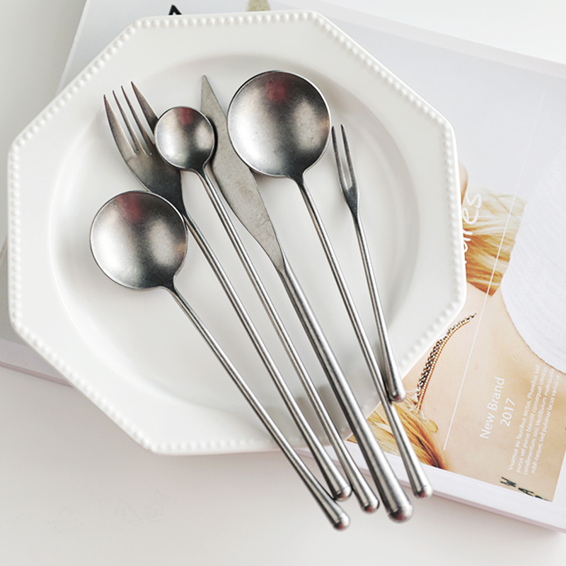 Vintage Collectible Spoons - Set di posate retrò in acciaio