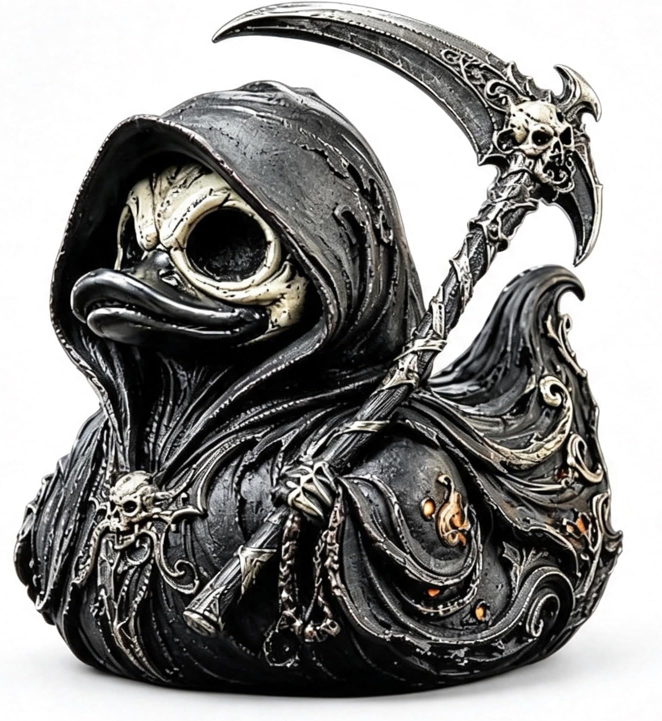 Vintage Collectible Figurines - Anatra Gotica da Collezione Grim Reaper,