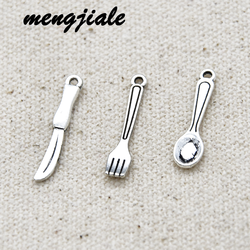 Vintage Collectible Spoons - 30pcs Argento Antico Posate Collezione Pendenti