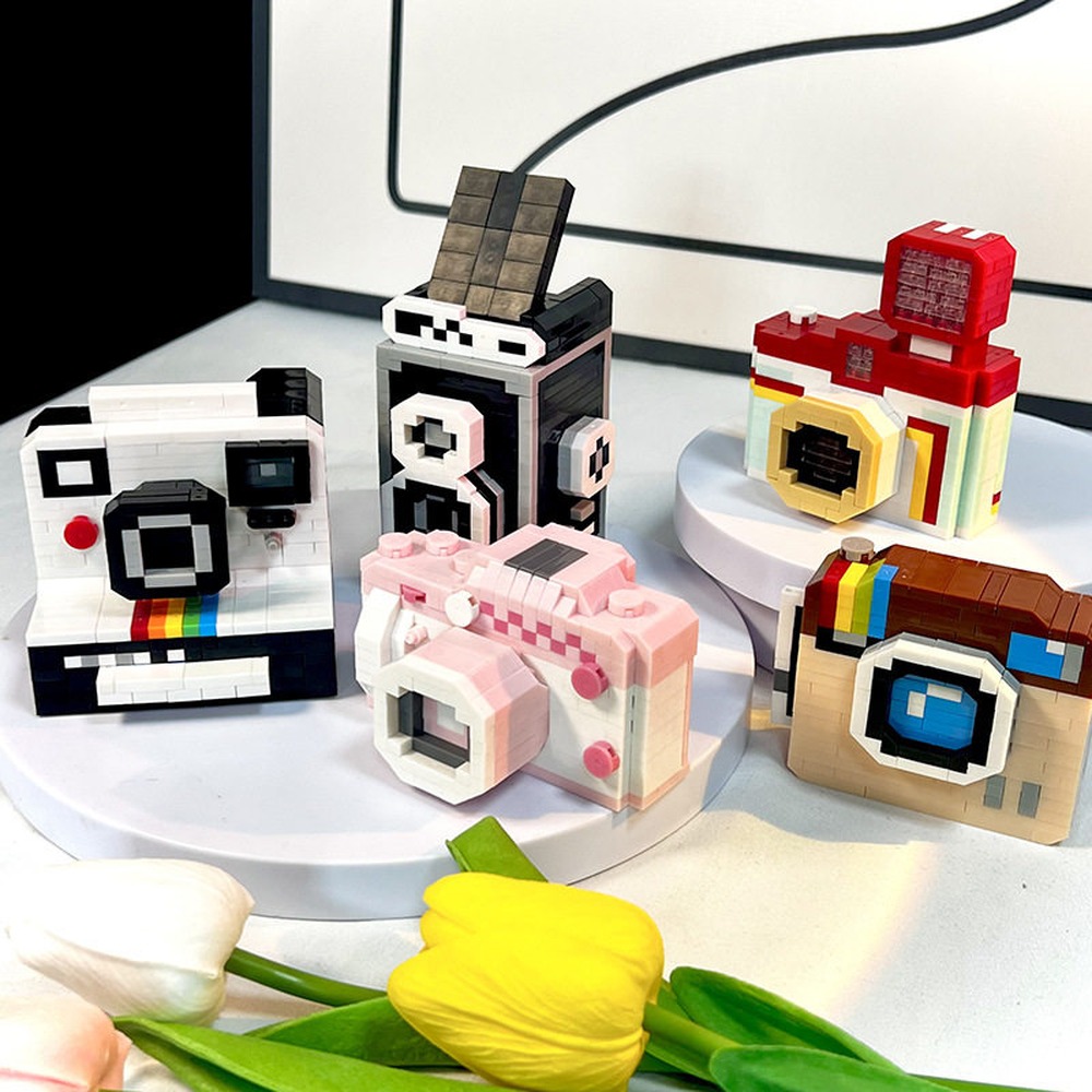 Collectible Vintage Cameras - Nuovi Micro Blocchi da Costruzione, Modello