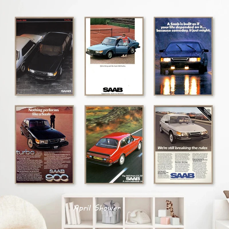 Classico vintage Saab 900 Turb - Vintage Collectible Posters recensione e prezzo